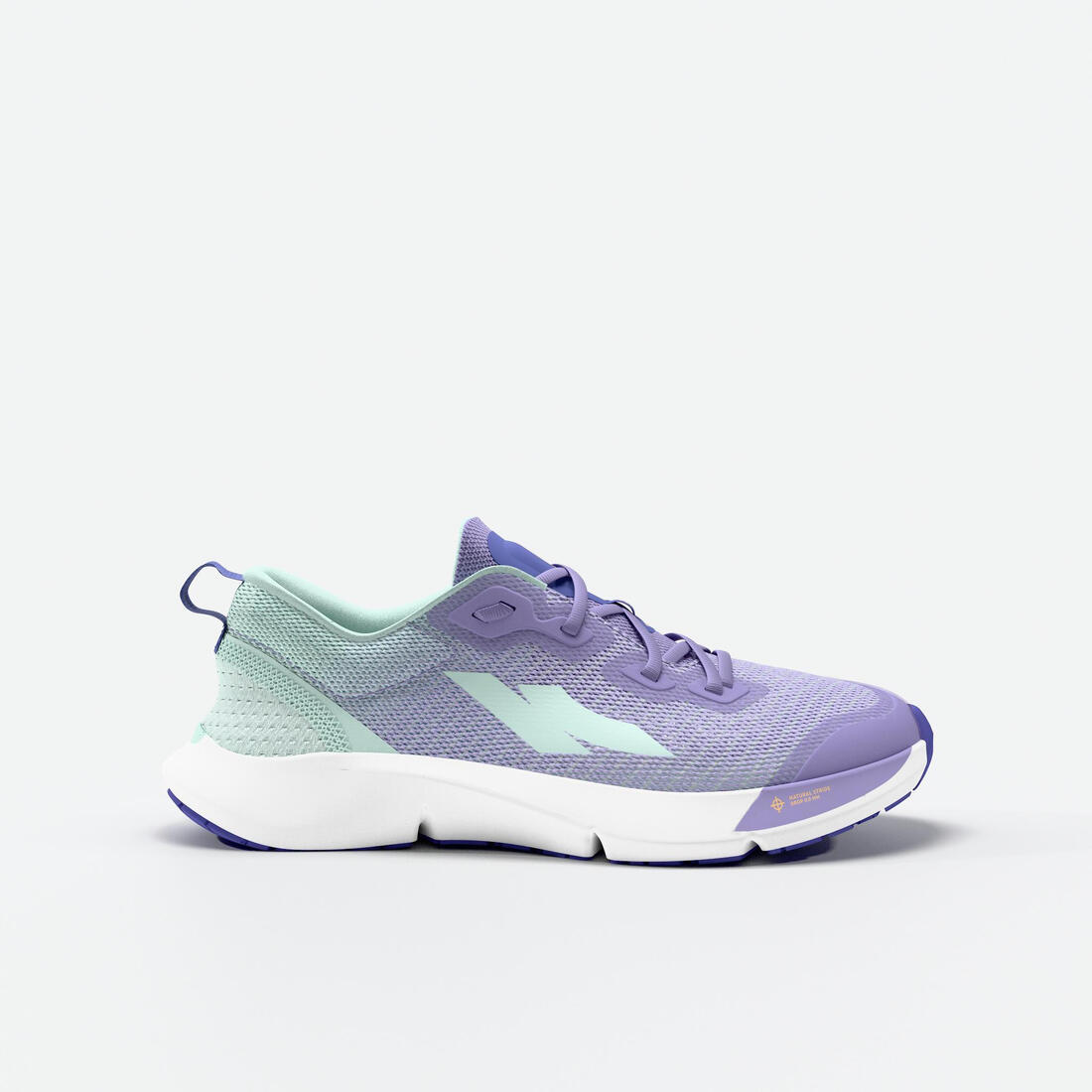 Chaussures de running drop 0 Enfant - KIPRUN KN500 vertes jaunes noires
