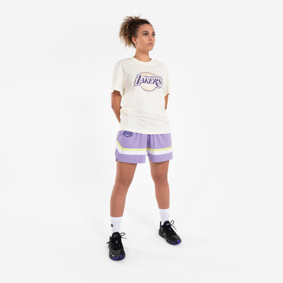 Short de basketball NBA Lakers homme/femme - SH 900 AD