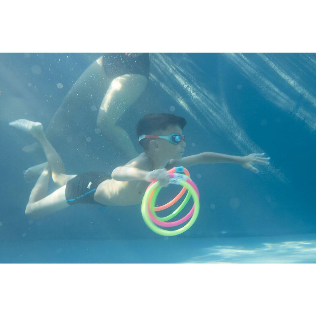 4 anneaux aquatiques lestés multi couleurs