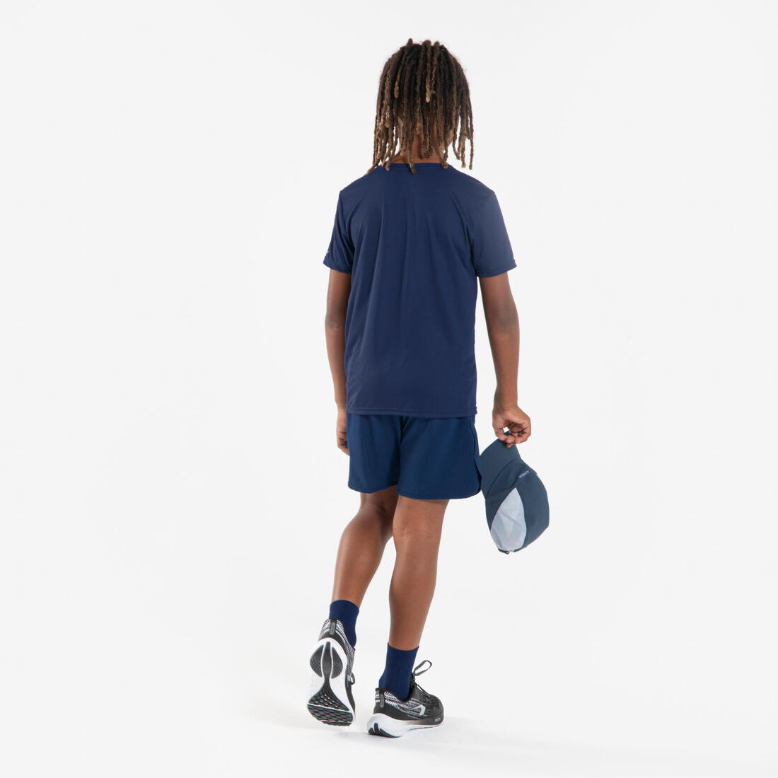 T-shirt de running respirant enfant - kiprun dry+ 500 marine