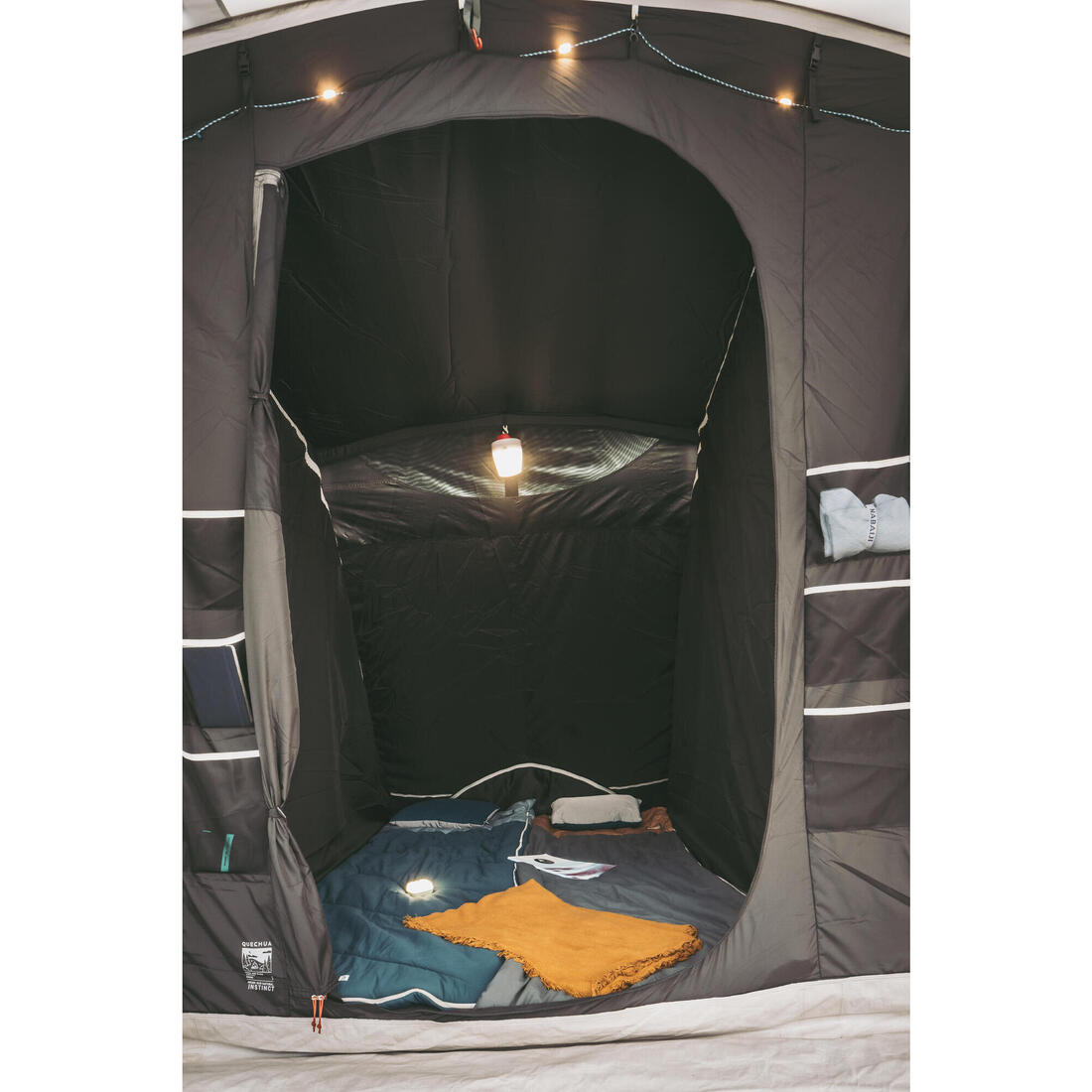 Sac de couchage de camping 20°C en coton, Ultimcomfort kaki