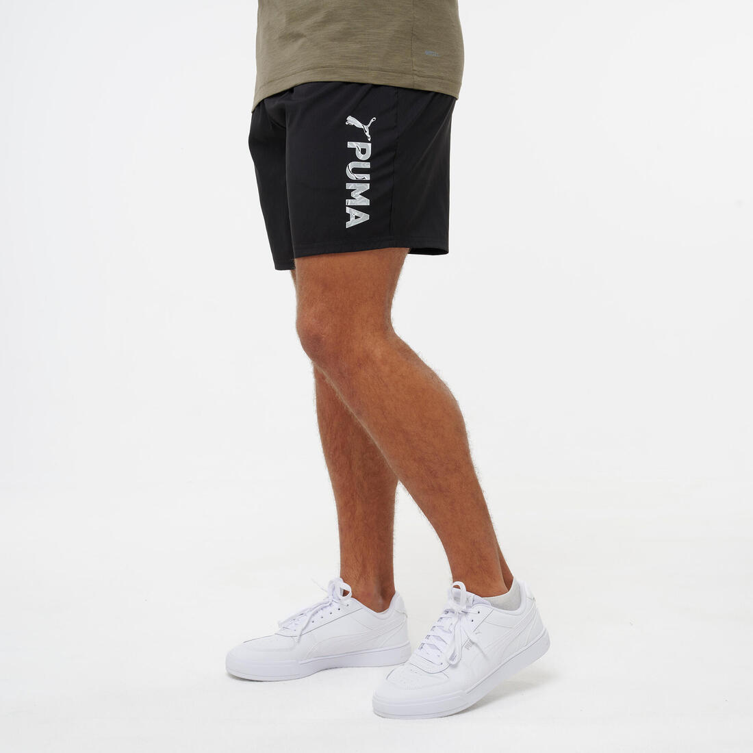 Short fitness homme, noir