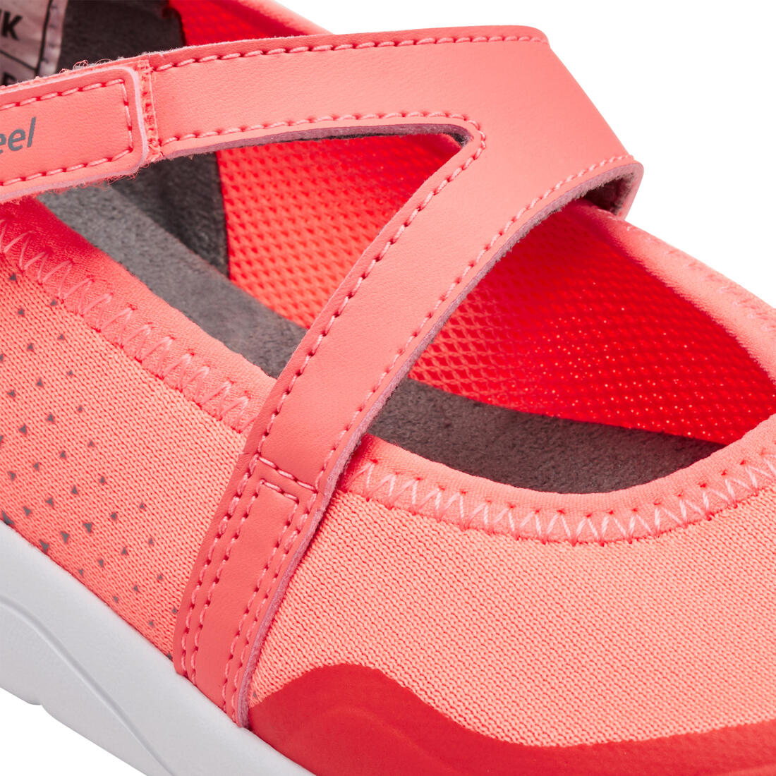 Ballerines à scratch enfant - PW 160 BR'EASY JR corail du 28 au 39