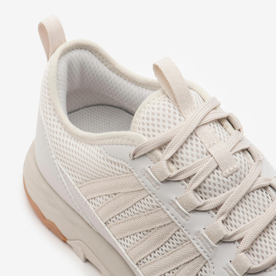 Chaussure de randonnée basse respirante homme, NH500 Fresh blanc