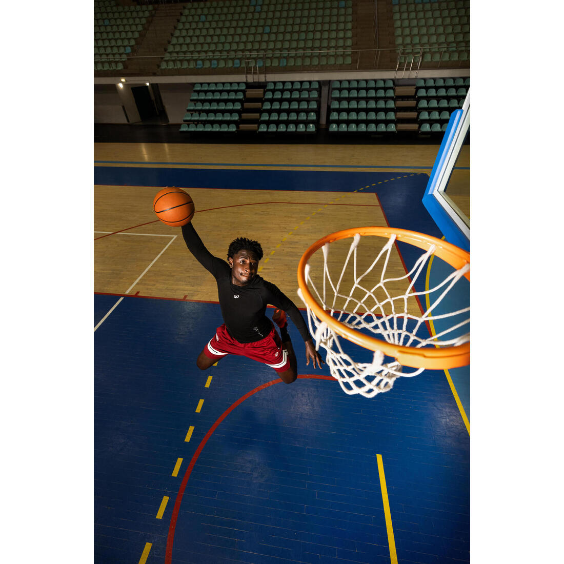 Sous-maillot de basket NBA seamless manches longues homme femme, 900