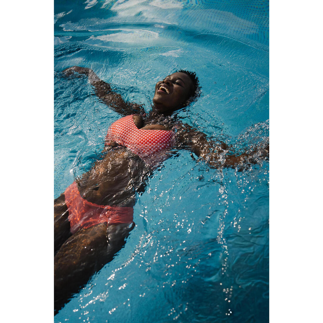 Haut de maillot de bain de natation femme, Lila ara