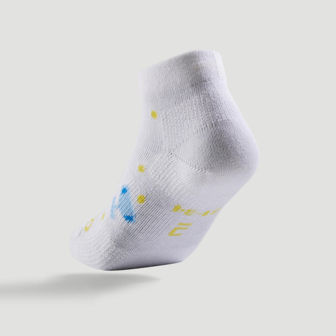 CHAUSSETTES DE SPORT ENFANT MI-HAUTES RS 160 BLANC MARINE LOT DE 3