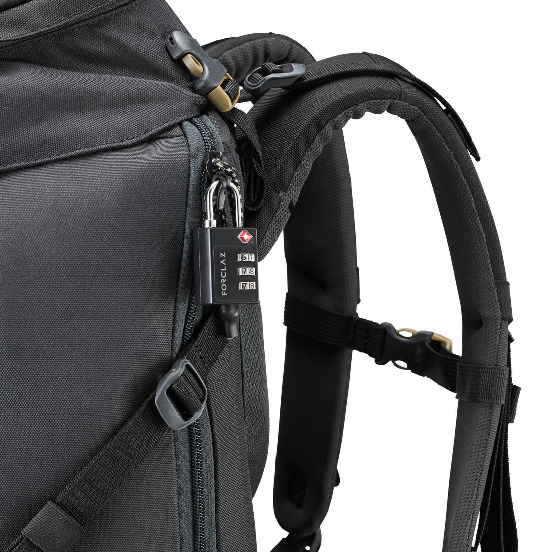 Cadenas à code de voyage solide, Travel TSA noir