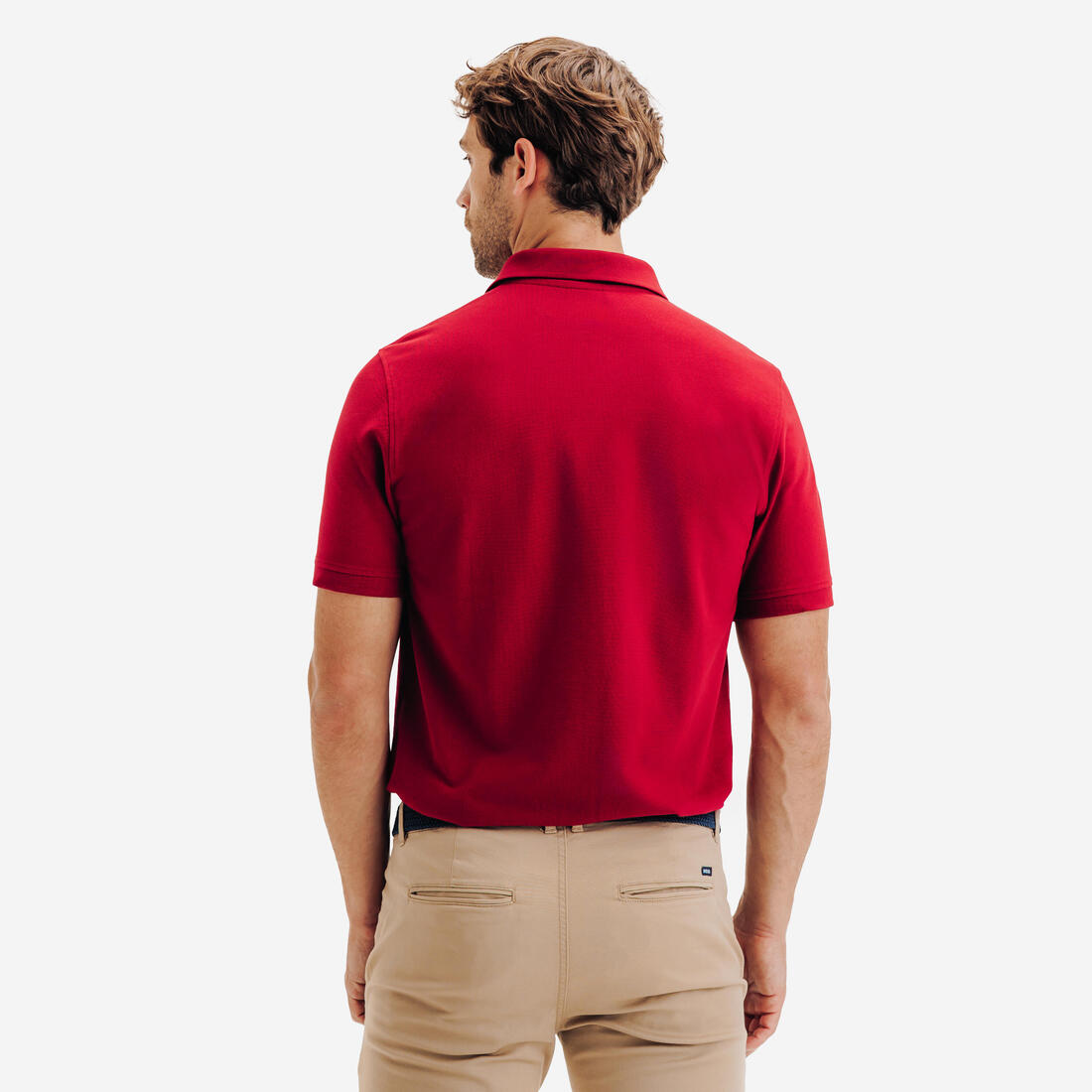 Polo de golf en coton polyester manches courtes homme, MW500