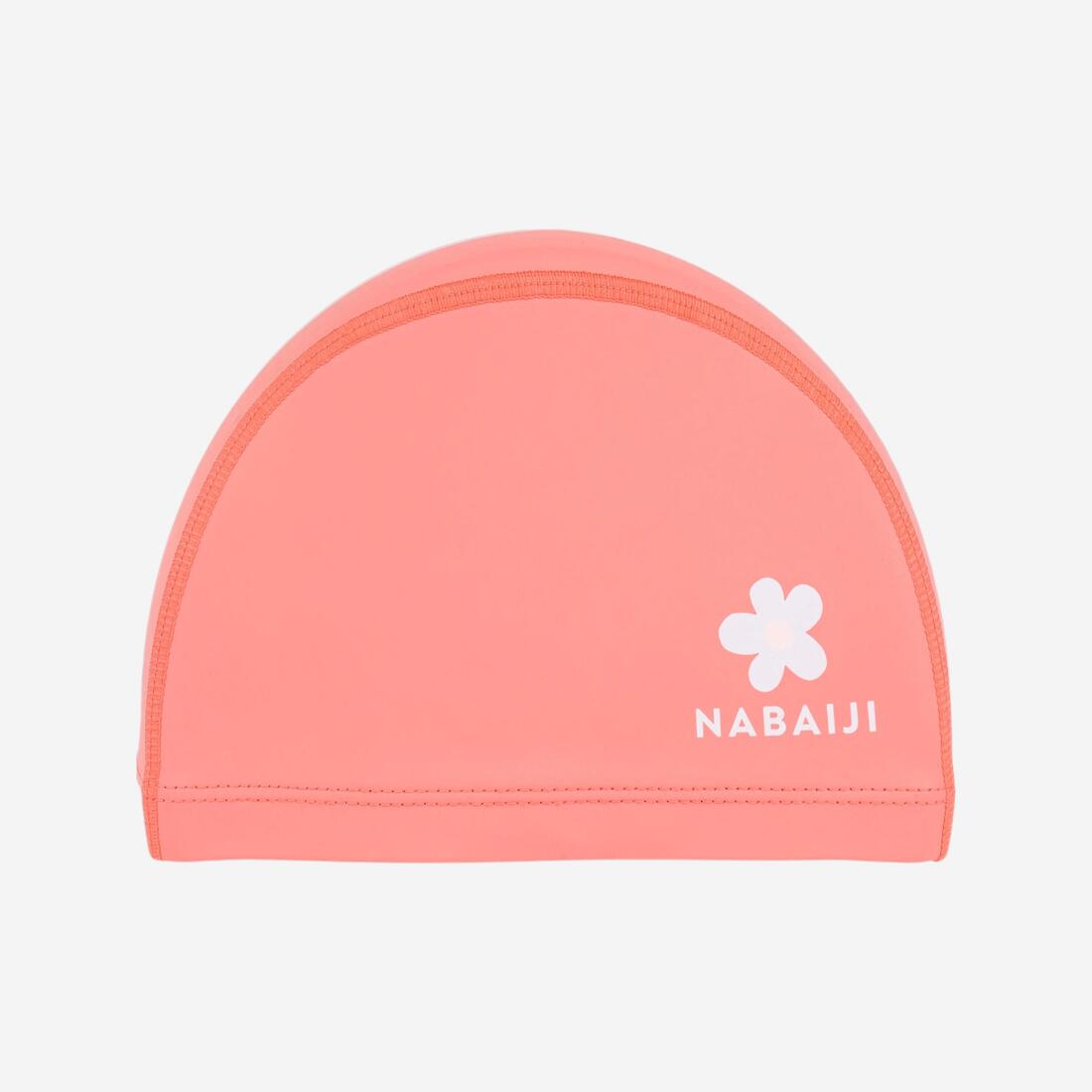 Bonnet de Bain en Maille Enduite - Tissu Imprimé - Taille S - Rose Marg
