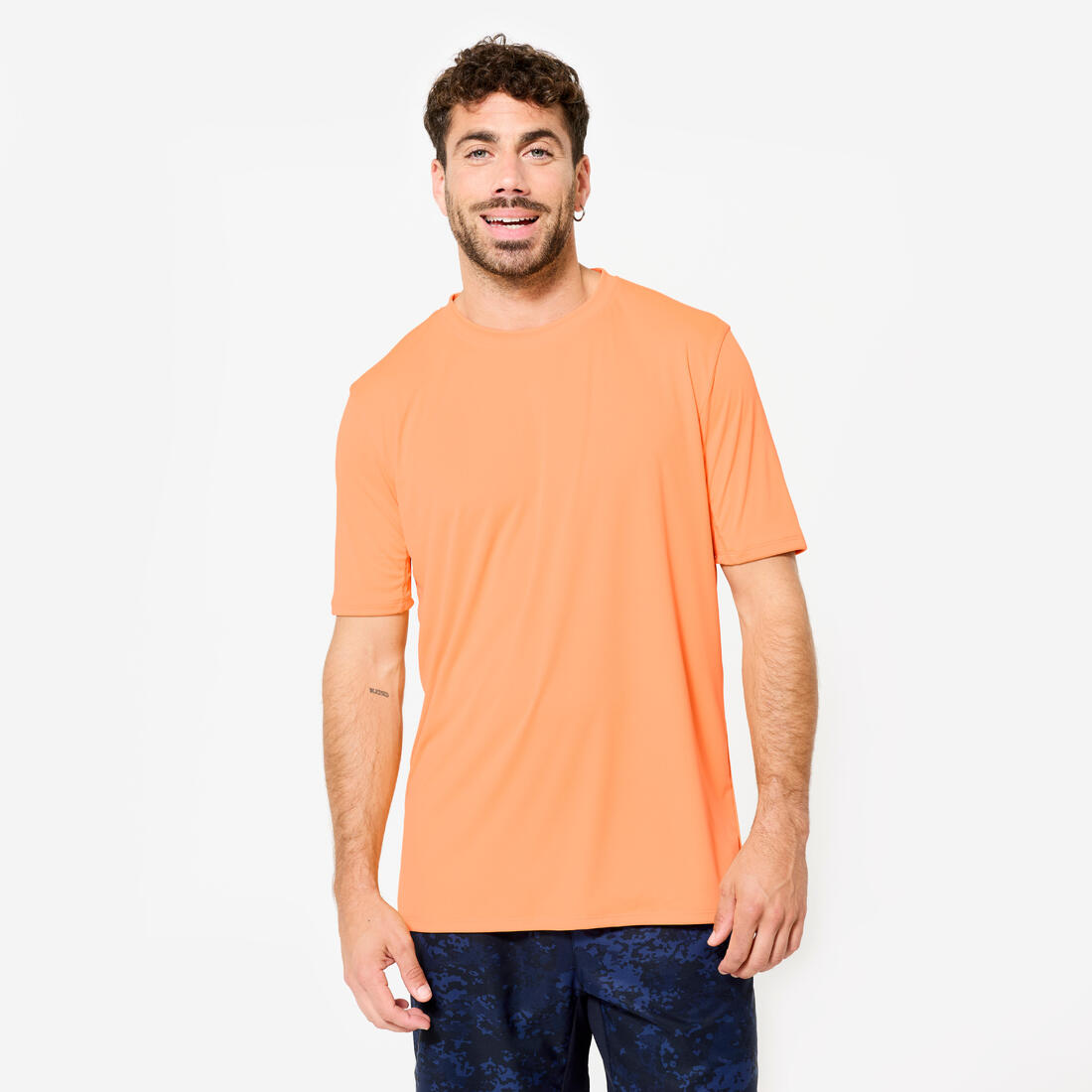 T-shirt de fitness manches courtes respirant col rond homme
