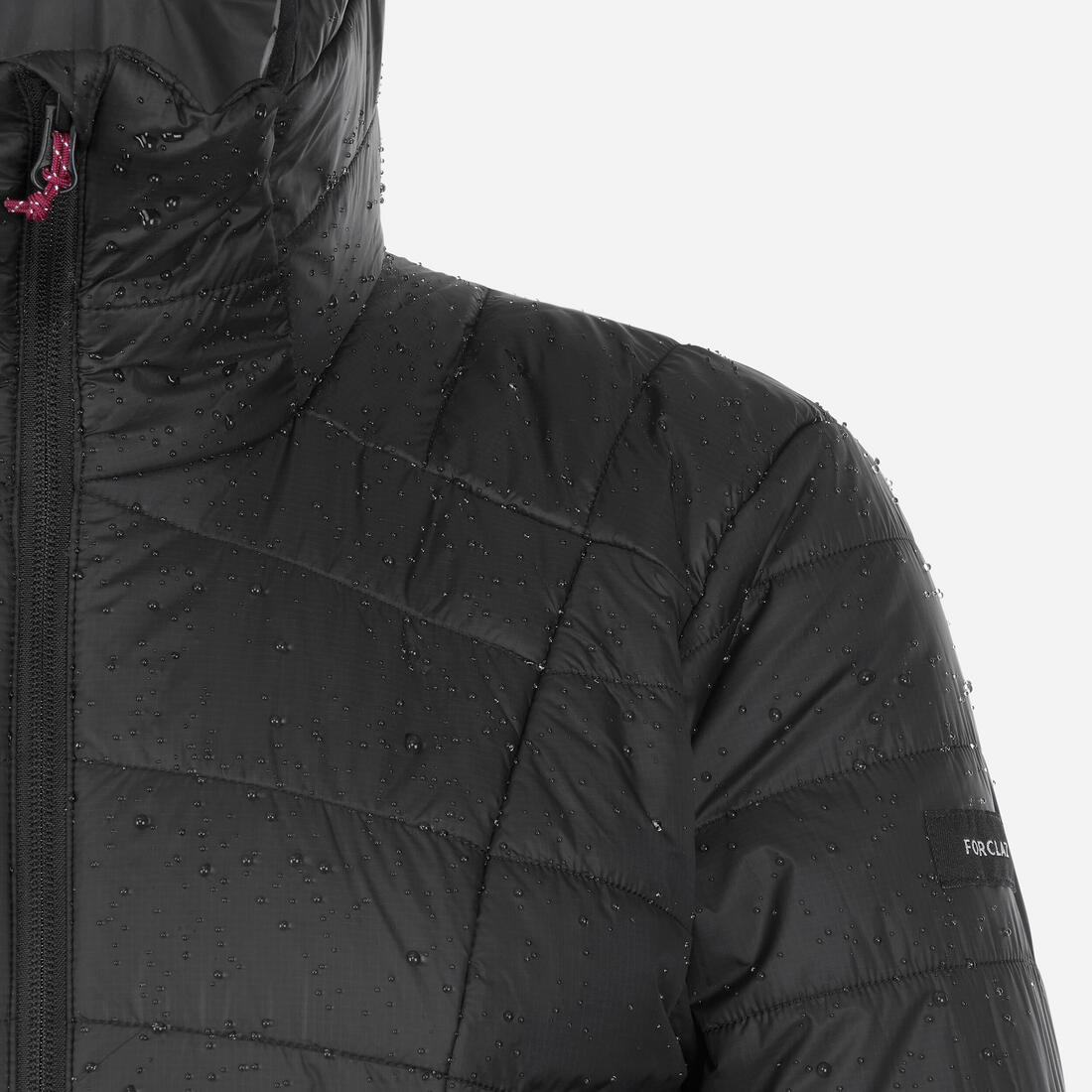 Doudoune de trek à capuche synthétique femme, MT100