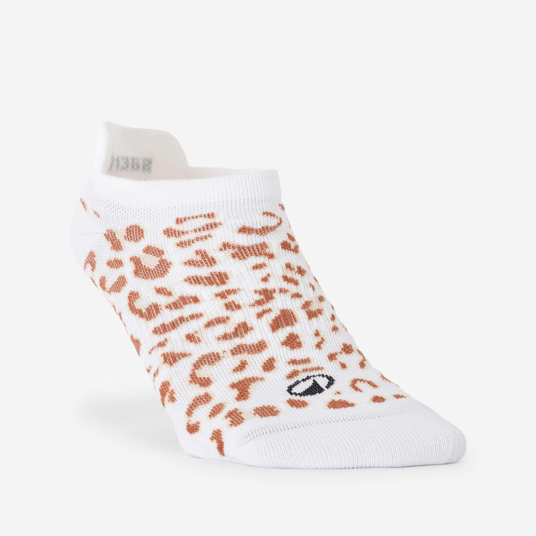 Chaussettes invisibles de fitness x3 femme, vert marron et