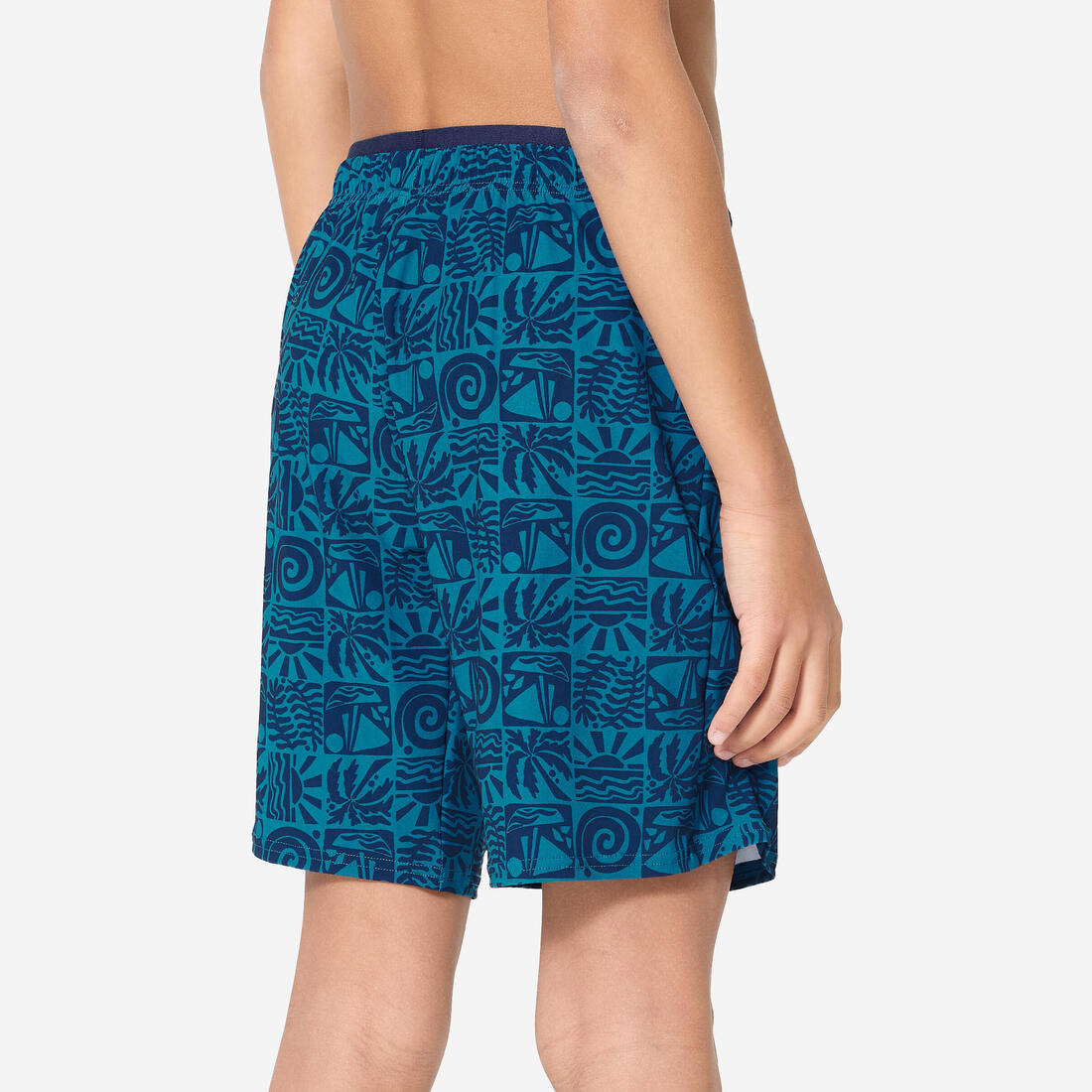 Short de bain long natation Garçon - 100 Hotu