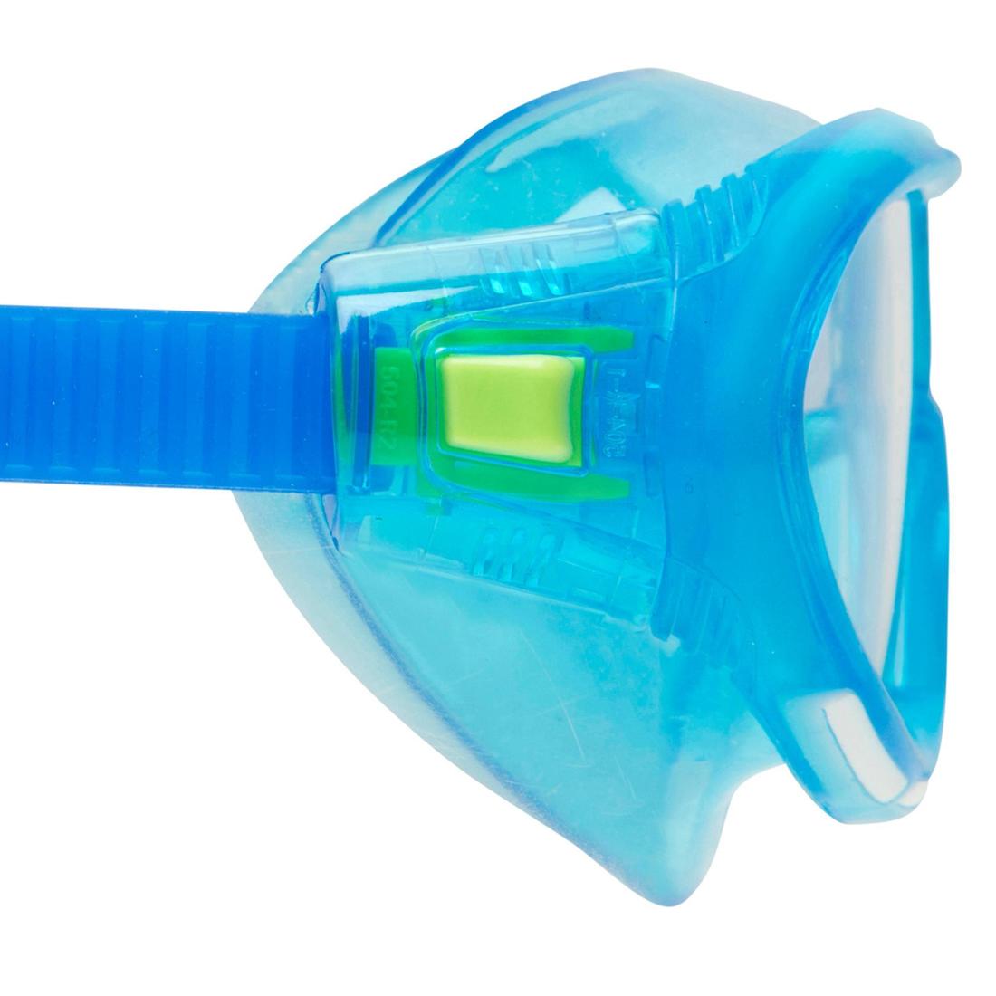 Masque de natation junior Speedo Rift Taille S bleu vert