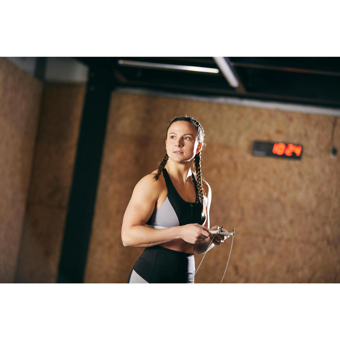 Corde à sauter cross training vitesse - speed rope pro noire
