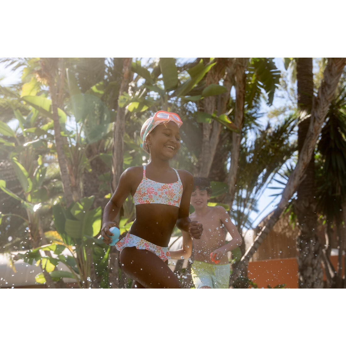 Bonnet de Bain en Maille - Tissu Imprimé - Taille S - Pantai