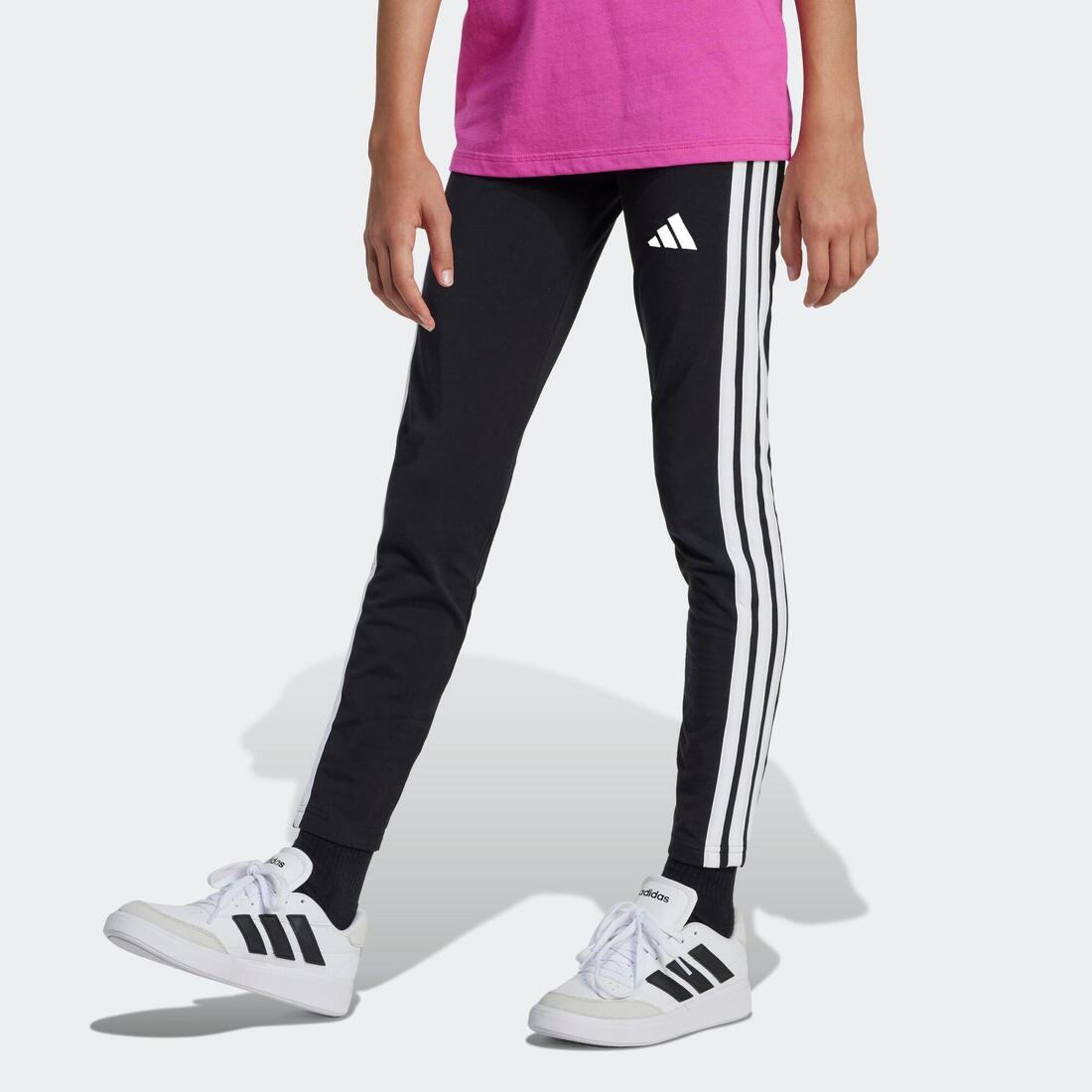 Legging fille en coton, noir