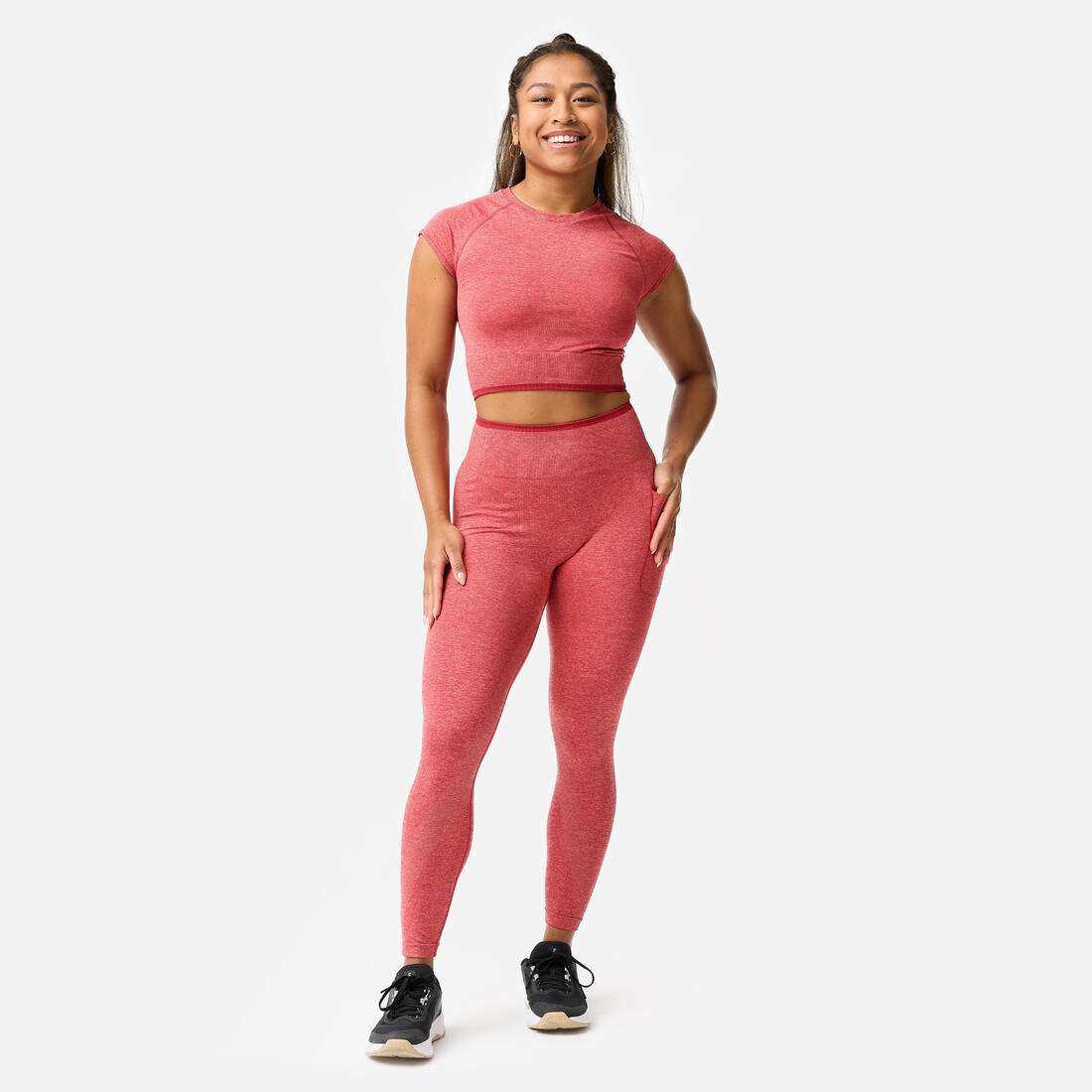 Crop top seamless de musculation femme