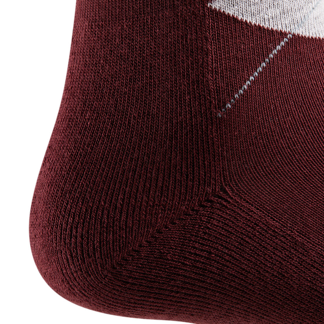 Chaussettes équitation enfant et adulte LOSANGES gris chiné/bleu ciel X 2 paire
