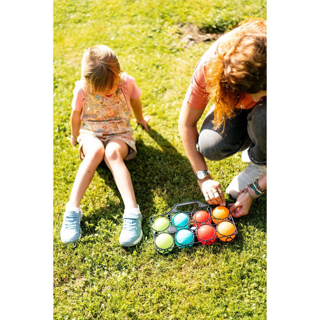 Jeu de 8 boules de pétanque en plastique