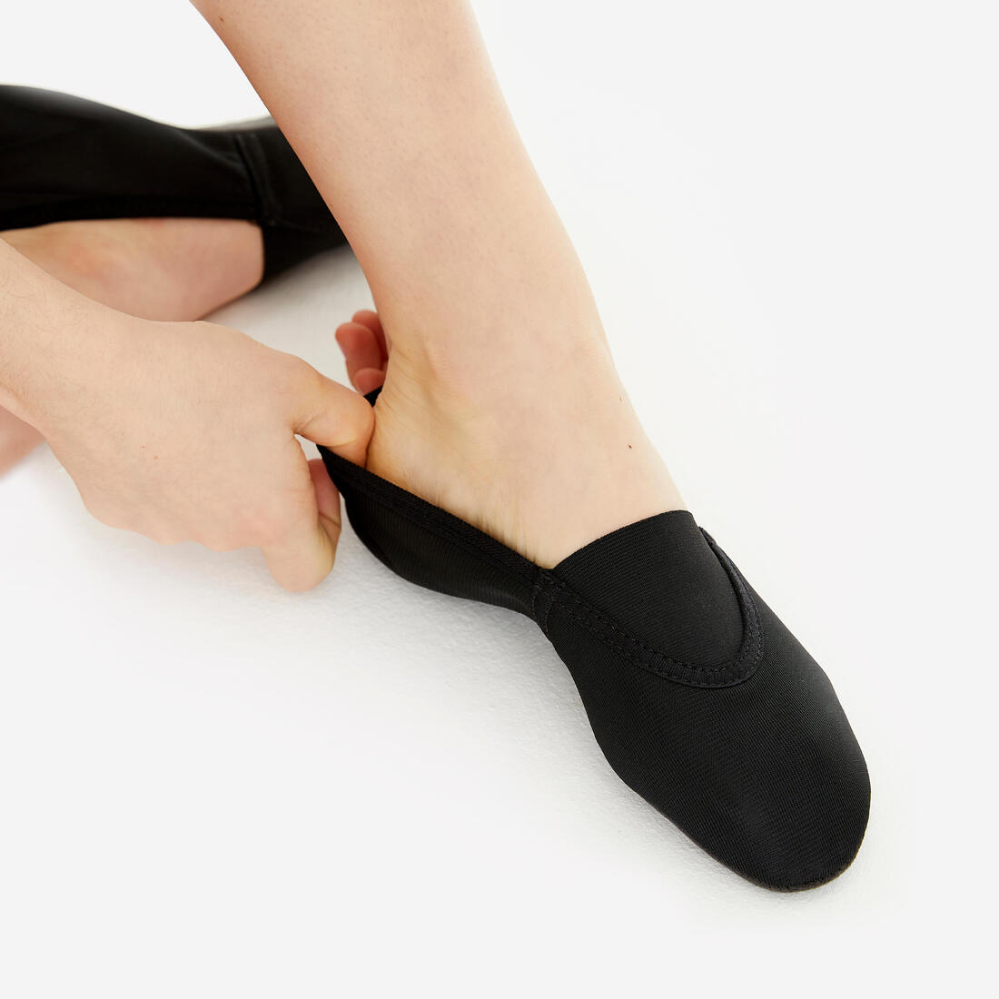 Chaussons de gymnastique respirant enfant, noir