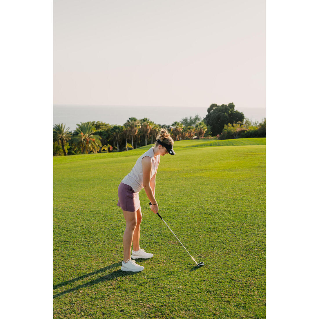 Visière de golf marque-balle, bleu marine