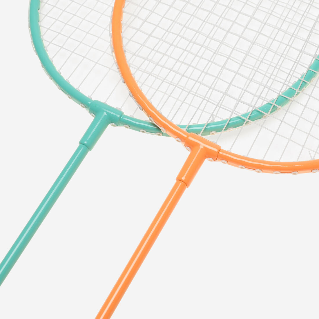 Set Raquettes de Badminton de Loisir Adulte Discover BR100Ad - Turquoise/Orange