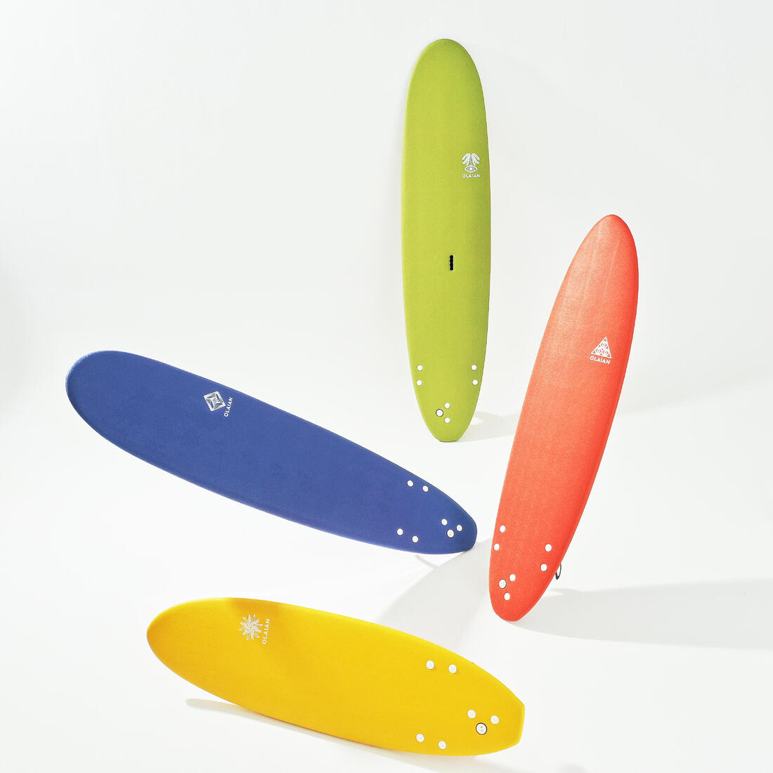 Planche de surf mousse 8'6" - 500 kaki