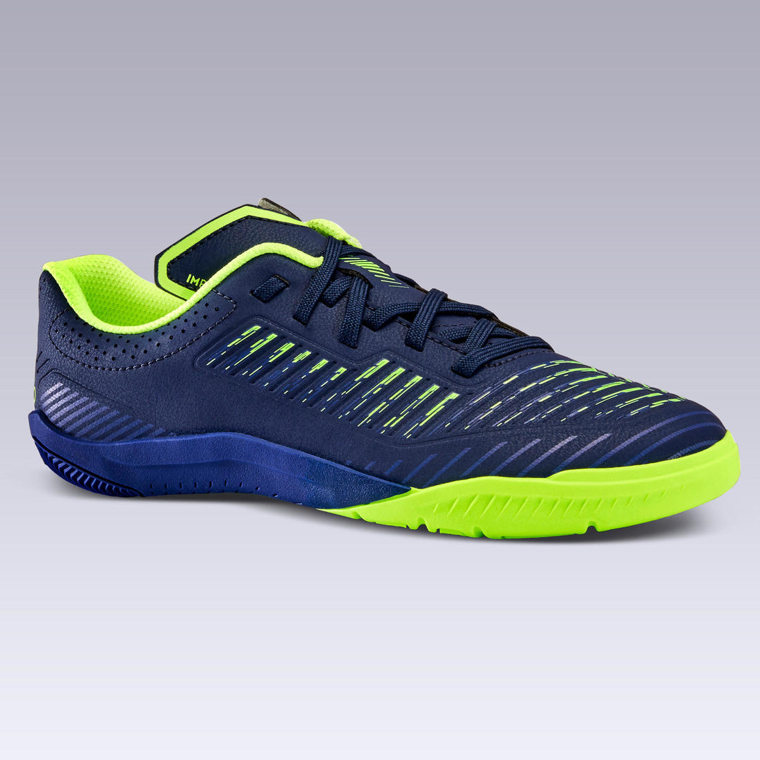 Chaussures de Futsal enfant GINKA 500 bleu foncé