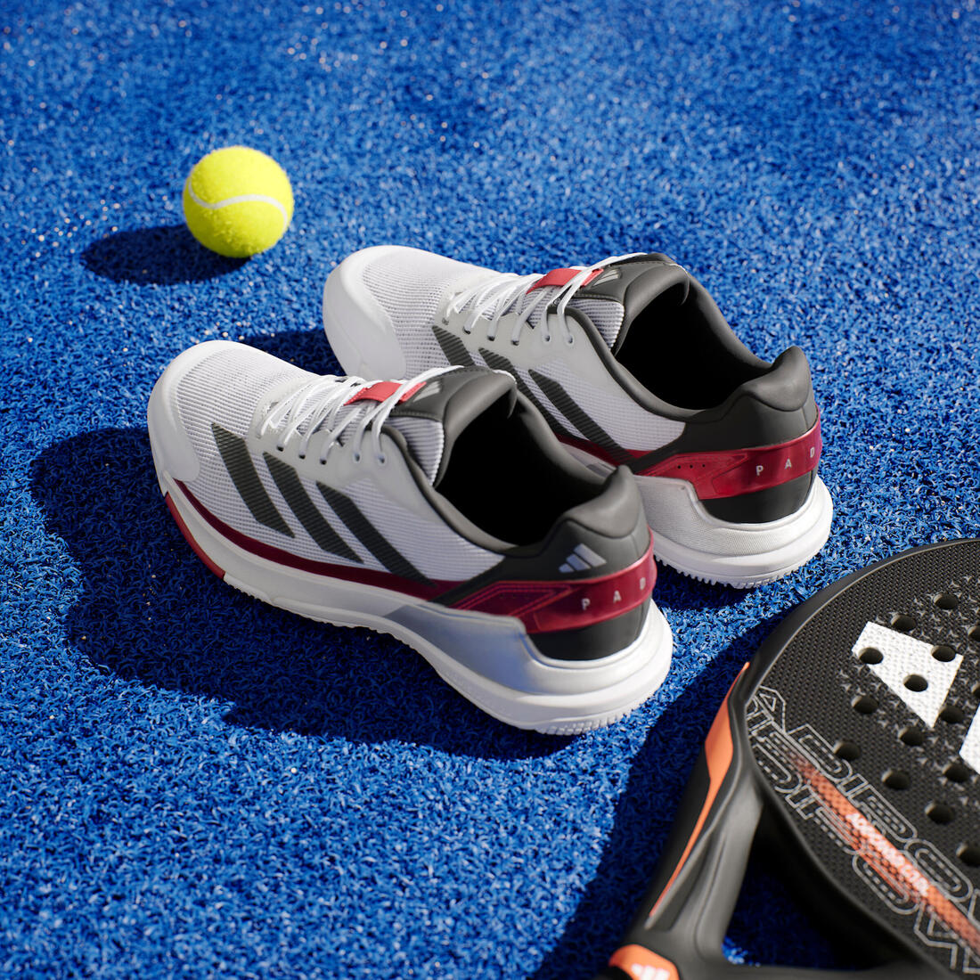 Chaussures de padel Homme - Adidas Crazyquick LS Padel Rouge