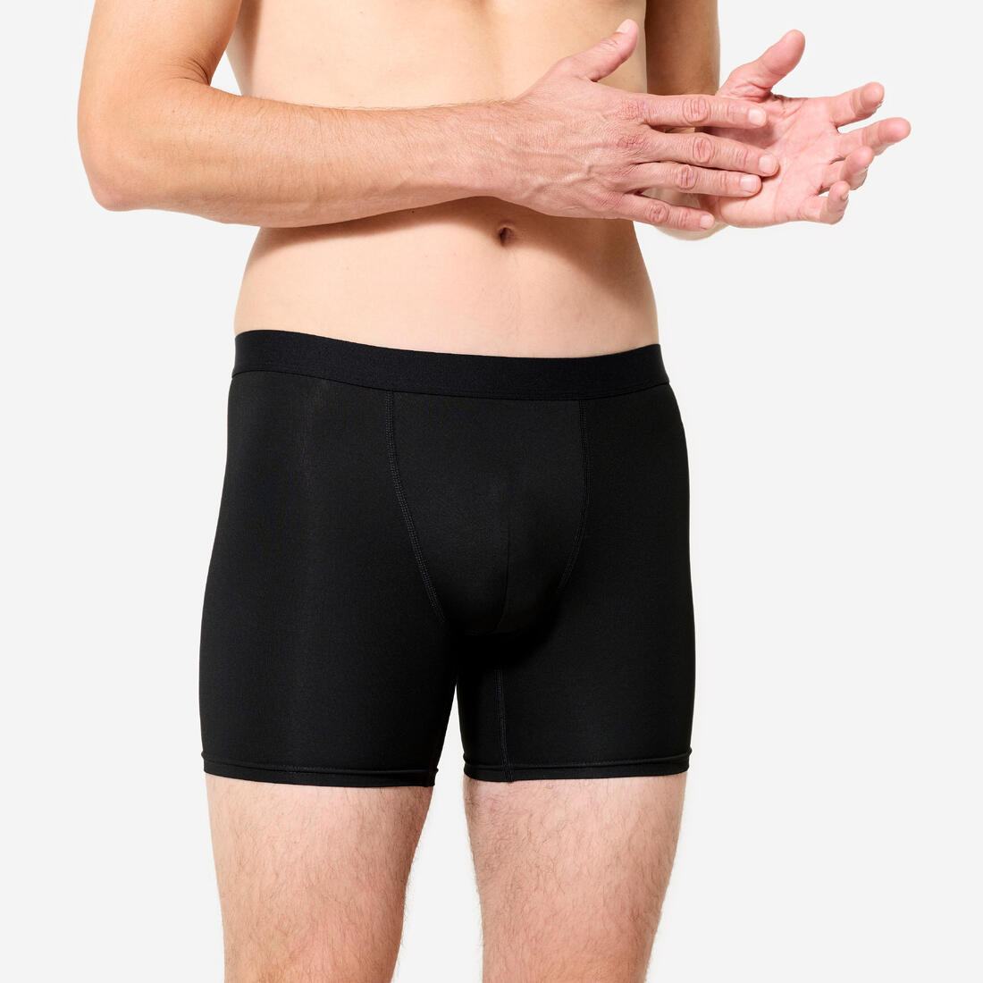 Lot de 3 boxers respirants en microfibre Homme, Bleu foncé
