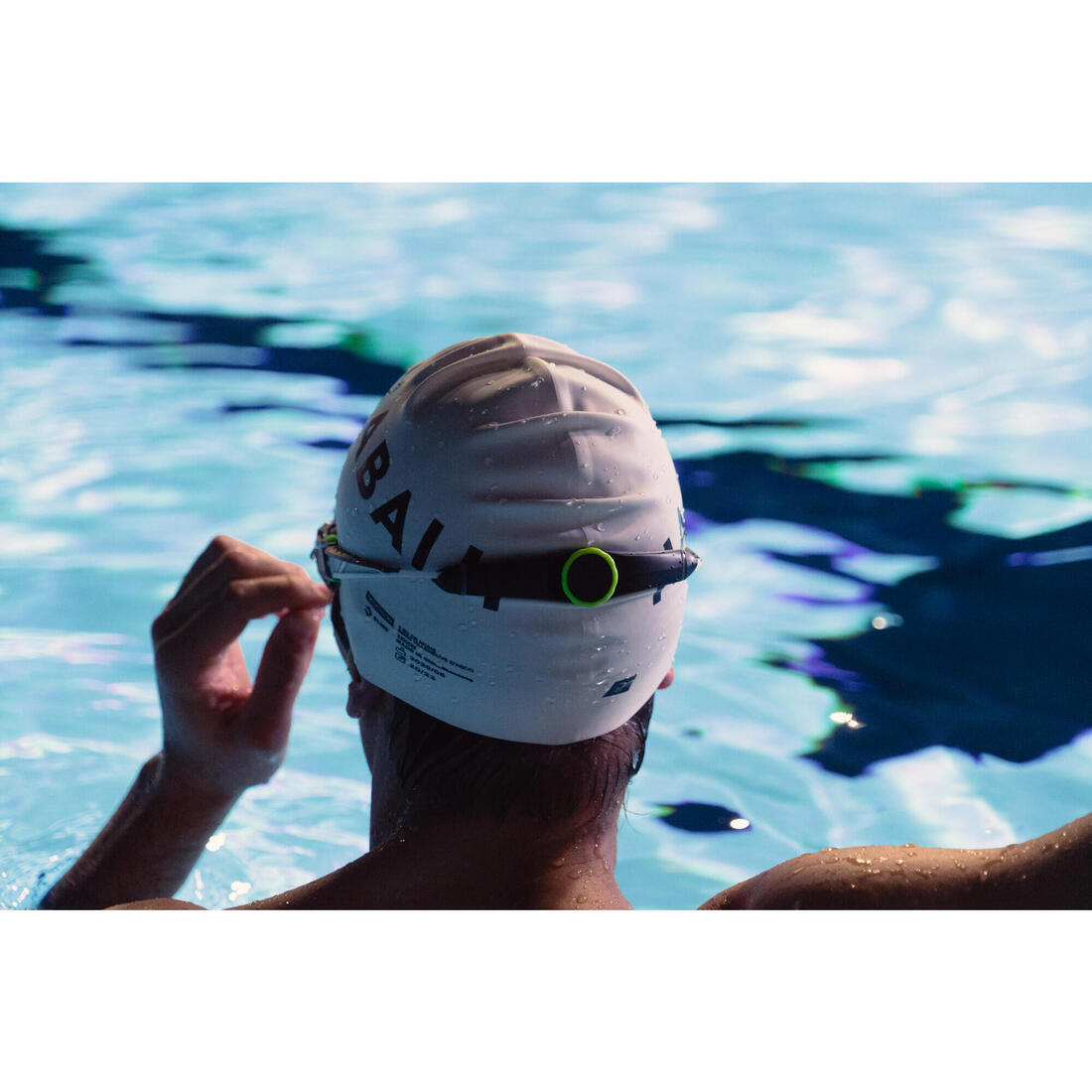 Lunettes De Natation TURN - Verres Miroirs - Taille Unique - Noir Blanc Rouge