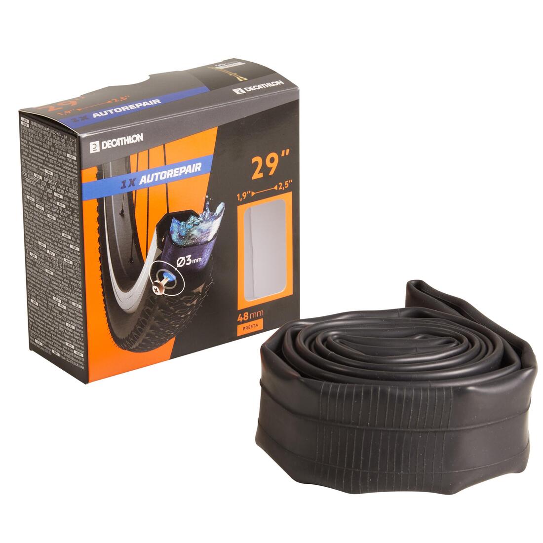 Chambre a air 29x1,9/2,5 auto reparante valve presta 48 mm