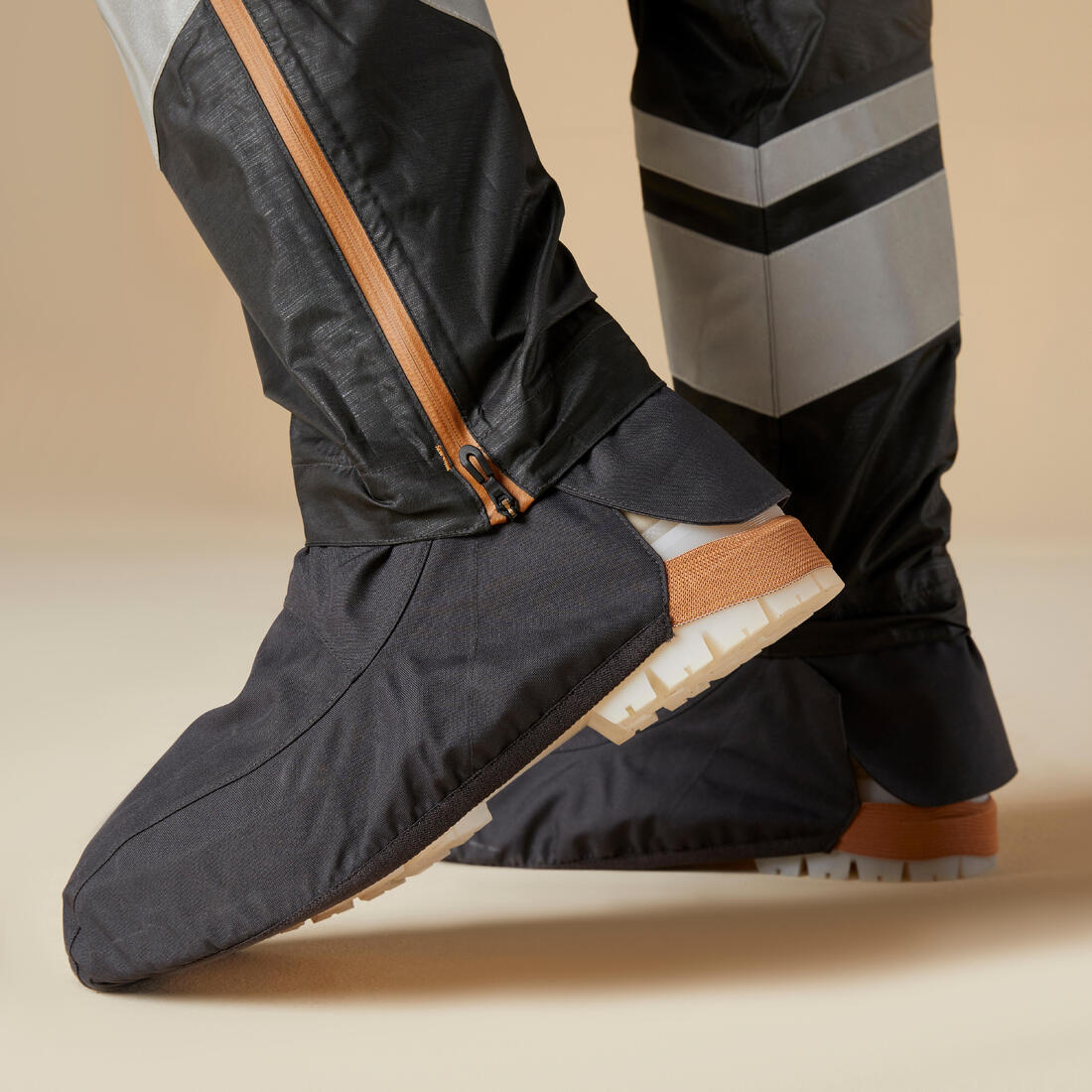 SURPANTALON PLUIE VELO VILLE AVEC COUVRE-CHAUSSURES INTEGREES 540 FEMME NOIR