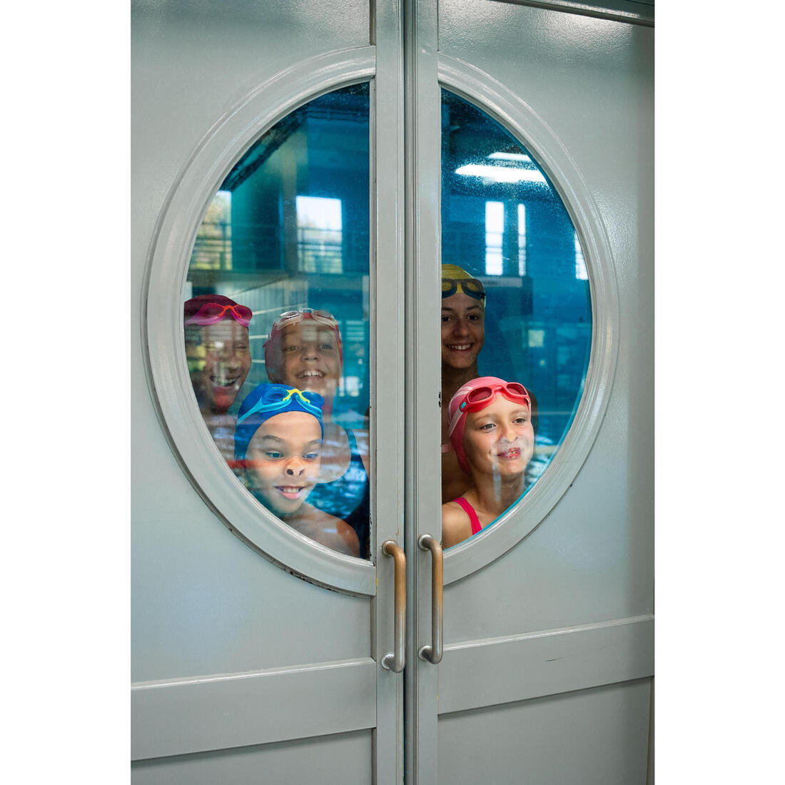 Lunettes de natation xbase - verres clairs - taille junior