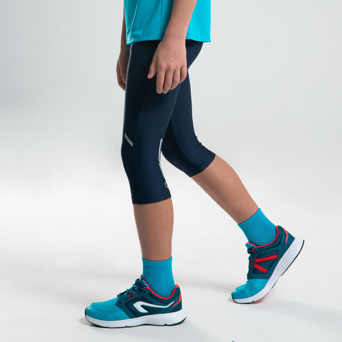 Corsaire running Enfant -Kiprun DRY denim