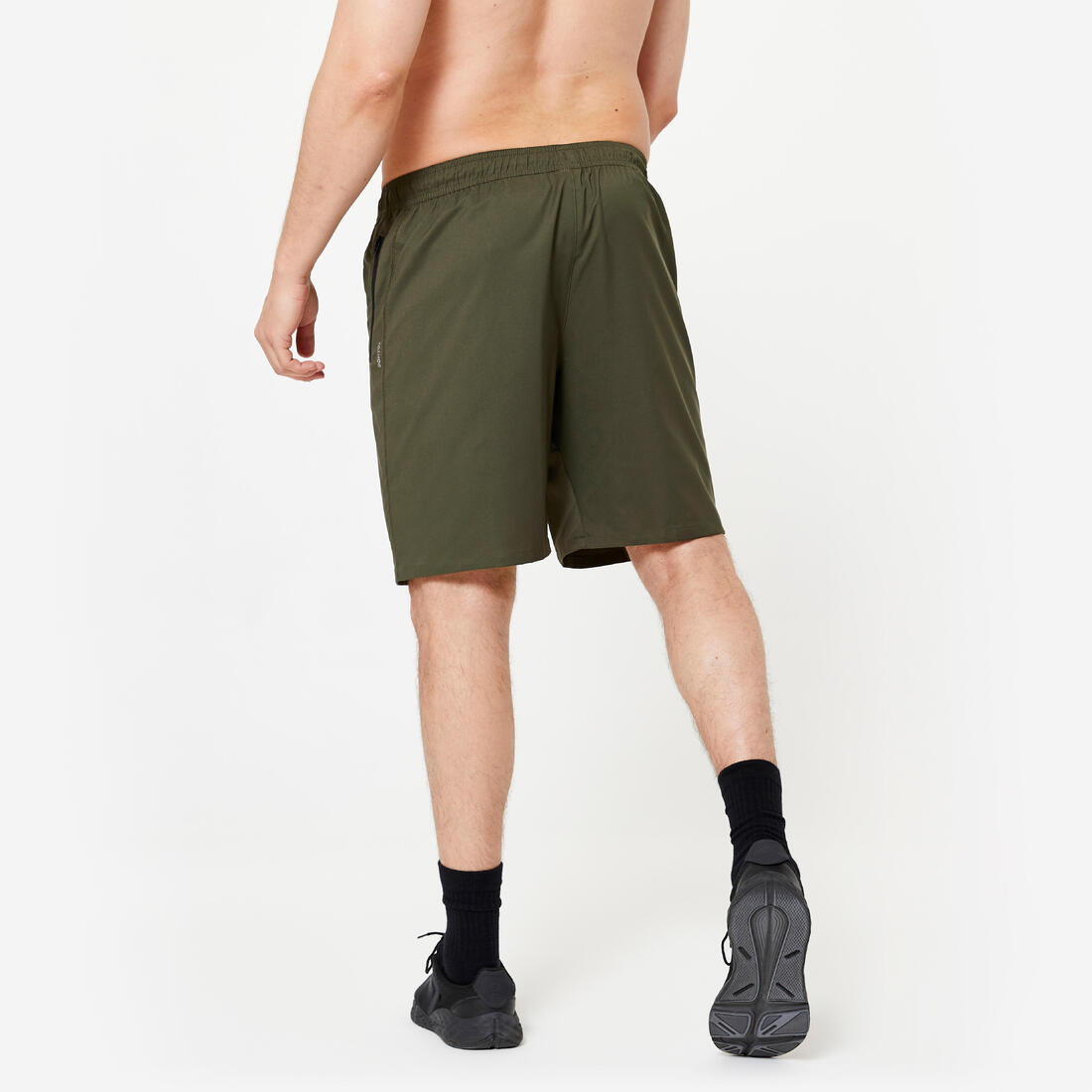 Short de fitness respirant poches zippées homme