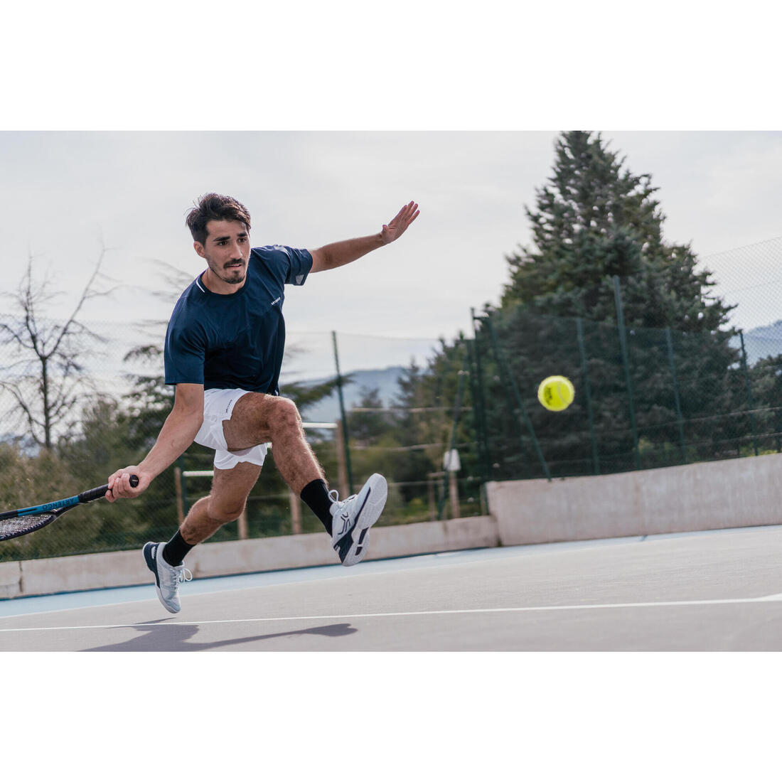 T-shirt tennis manches courtes homme - Artengo DRY Gaël Monfils