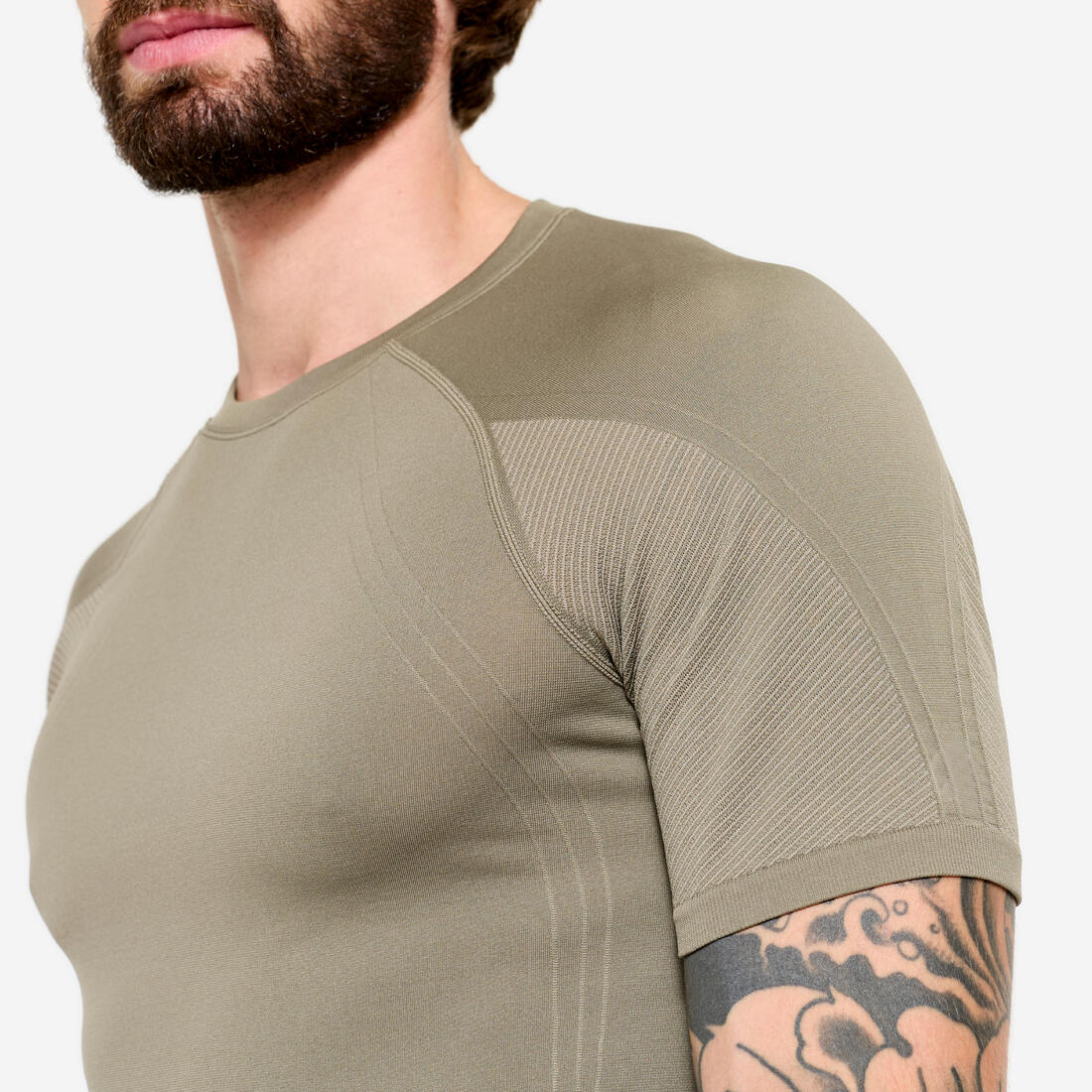 T-shirt de yoga seconde peau manches courtes homme