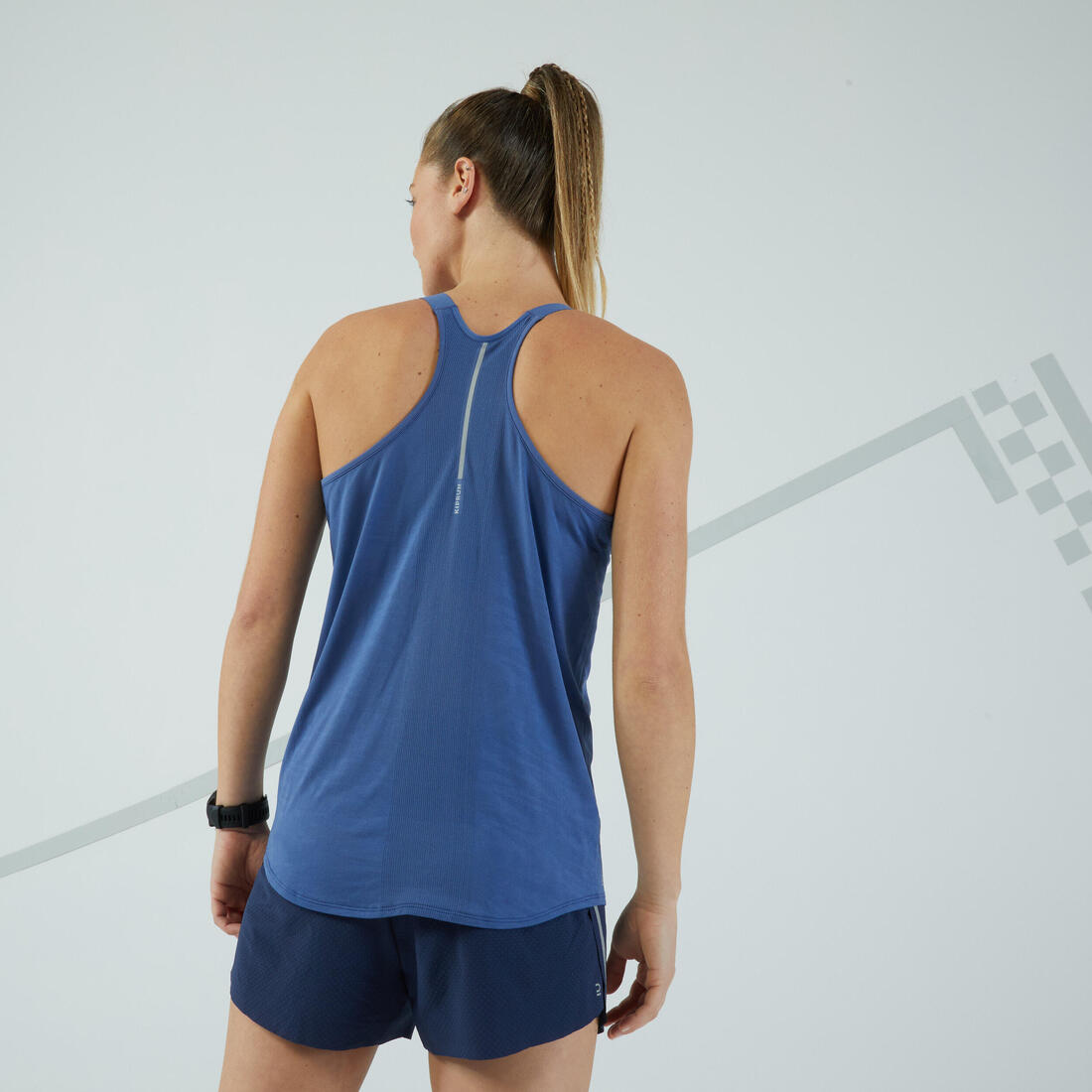Débardeur running avec brassière intégrée femme - kiprun run 500 confort
