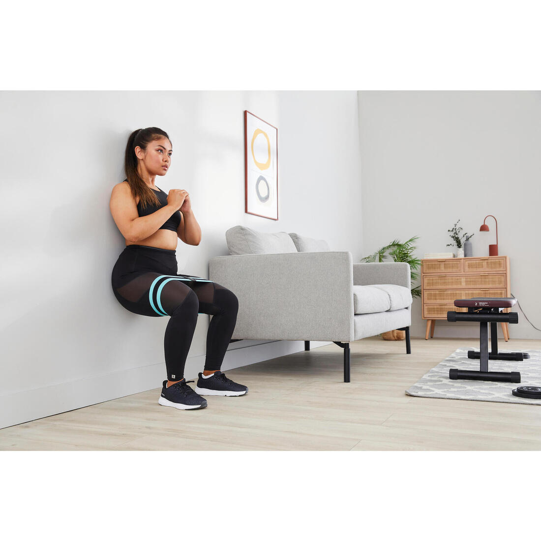 Élastique de musculation fessiers 14kg 37cm - Glute band facile