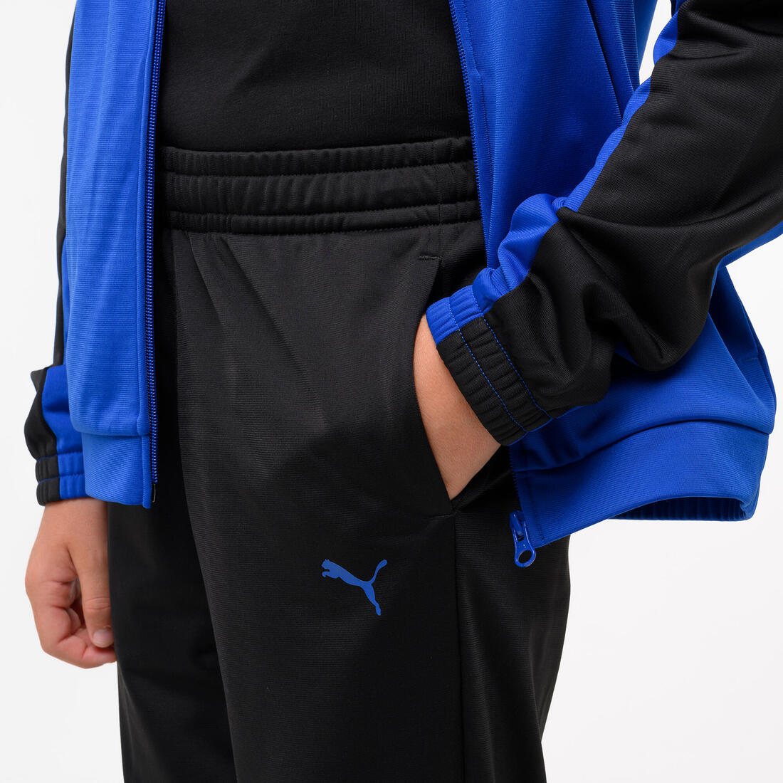 Ensemble de survêtement polyester enfant, bleu et