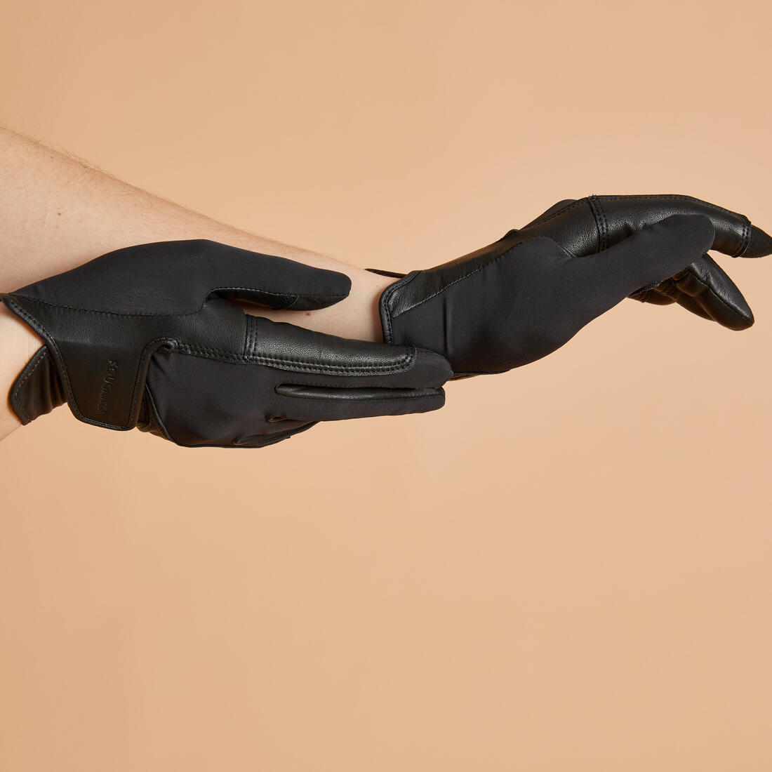 Gants cuir équitation adulte Caramel