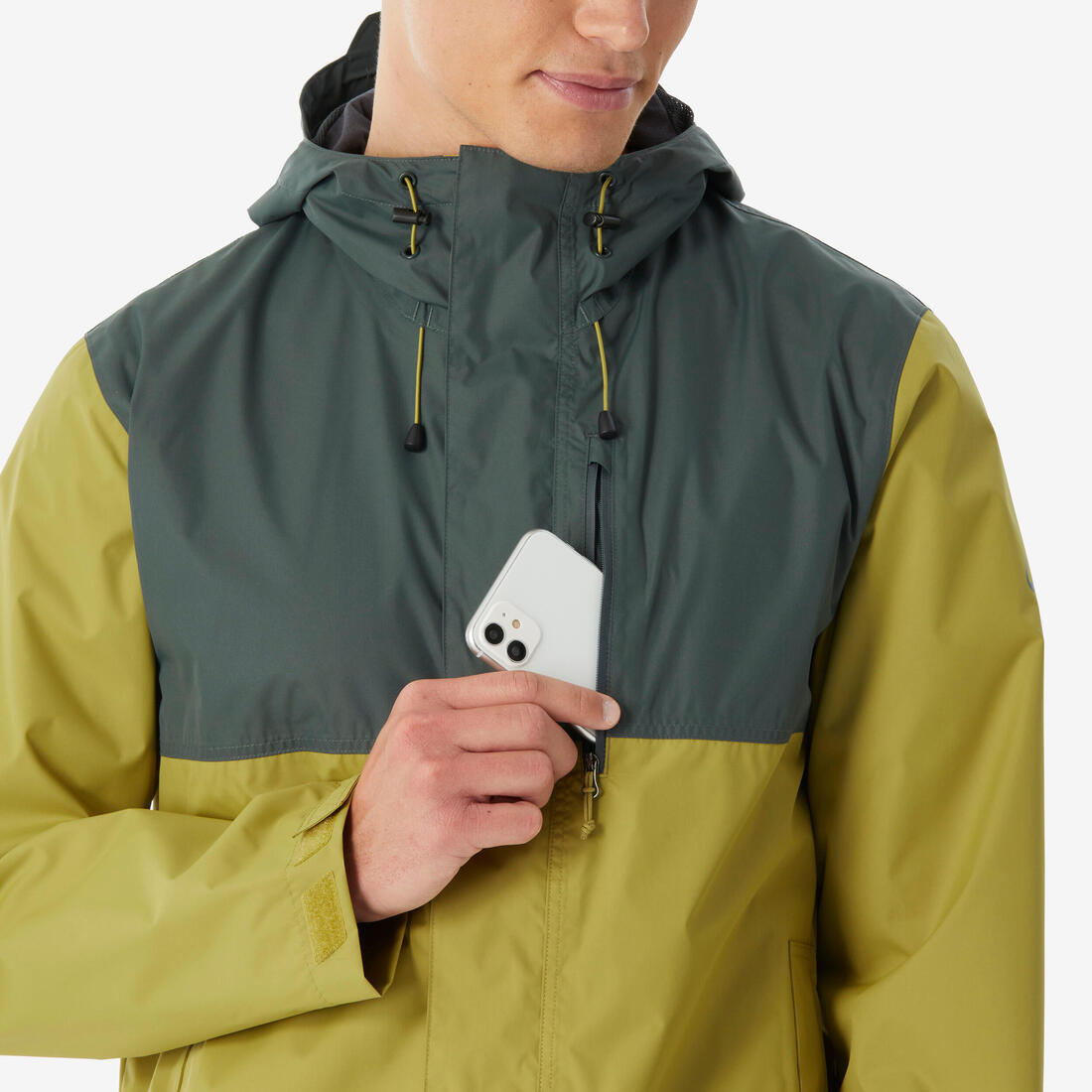 Veste de randonnée imperméable homme, NH500