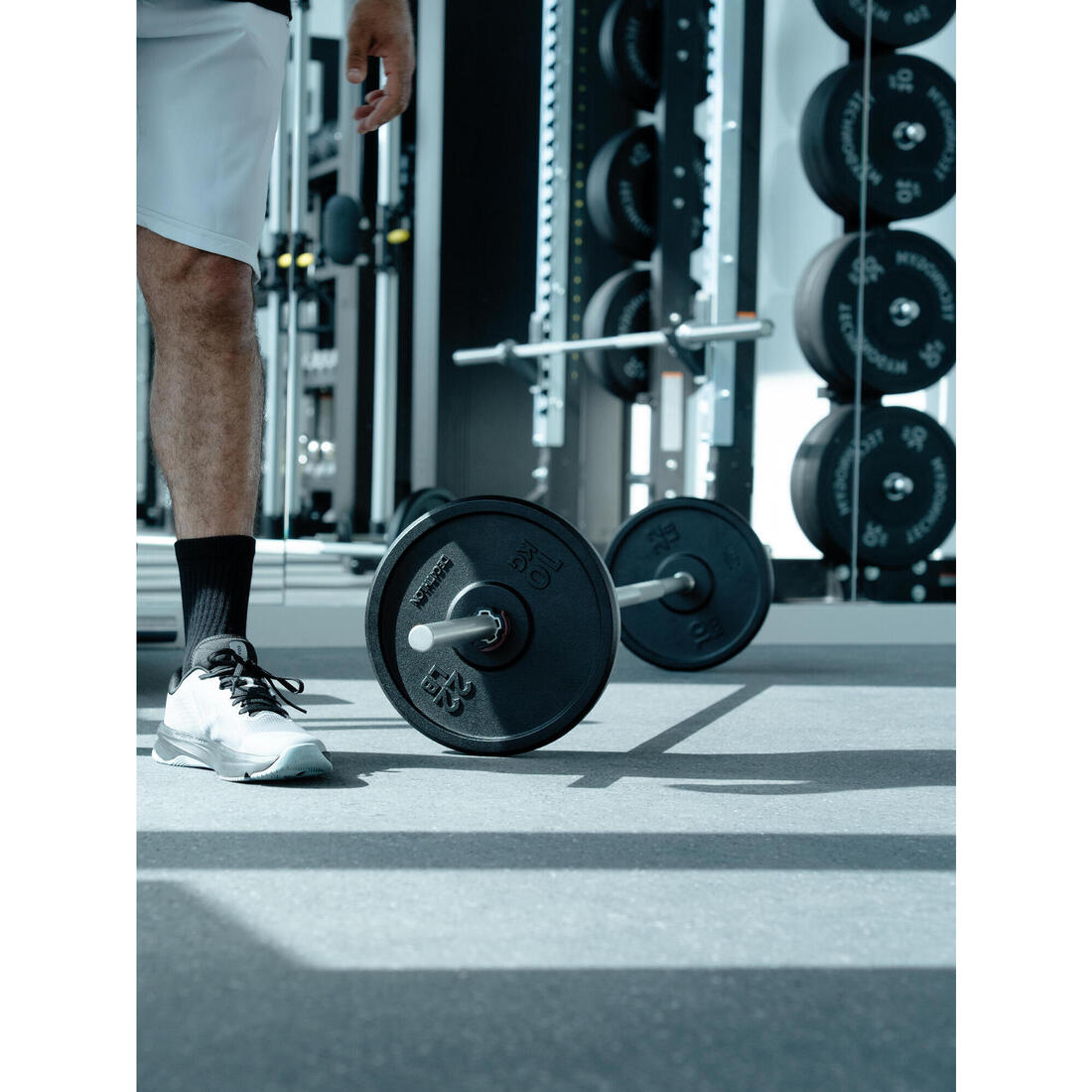 Disque de musculation fonte 10kg 28mm, disque de fonte à 80 % recyclée