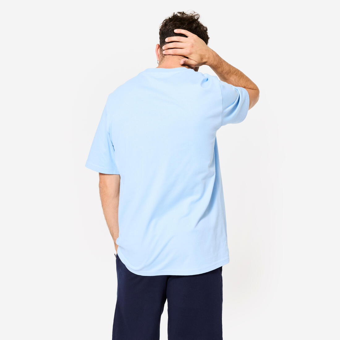 T-shirt fitness homme col rond manches courtes