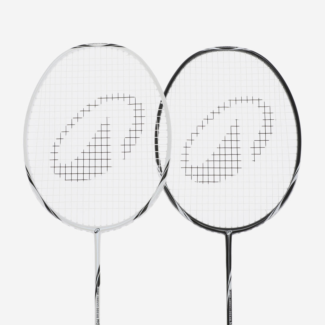 Lot de Raquette de Badminton Adulte BR Sensation 500 - Noir/Blanc