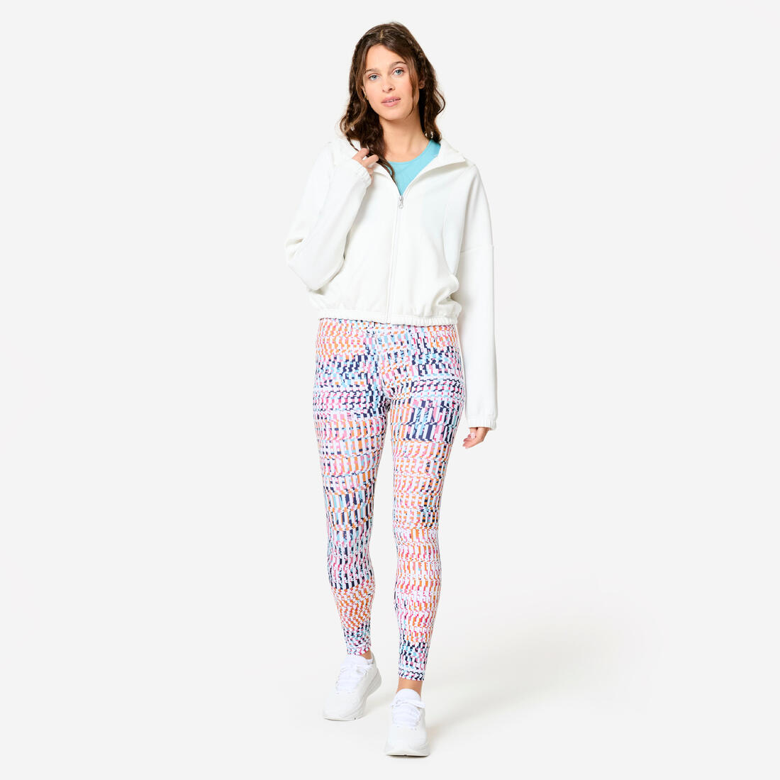 Veste à capuche de fitness manches longues femme