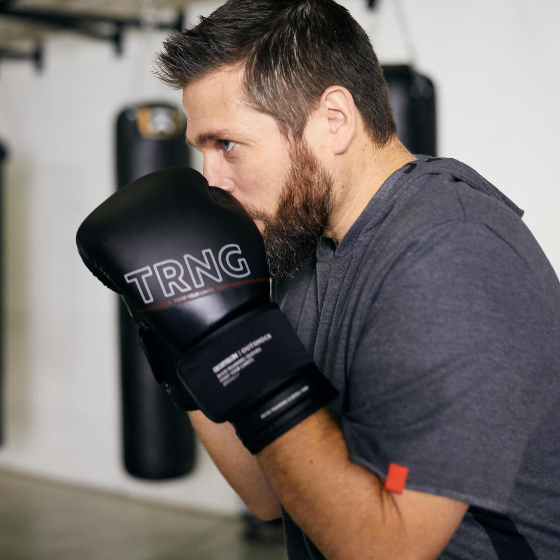 GANTS DE BOXE 120 NOIRS, GANTS D'ENTRAINEMENT